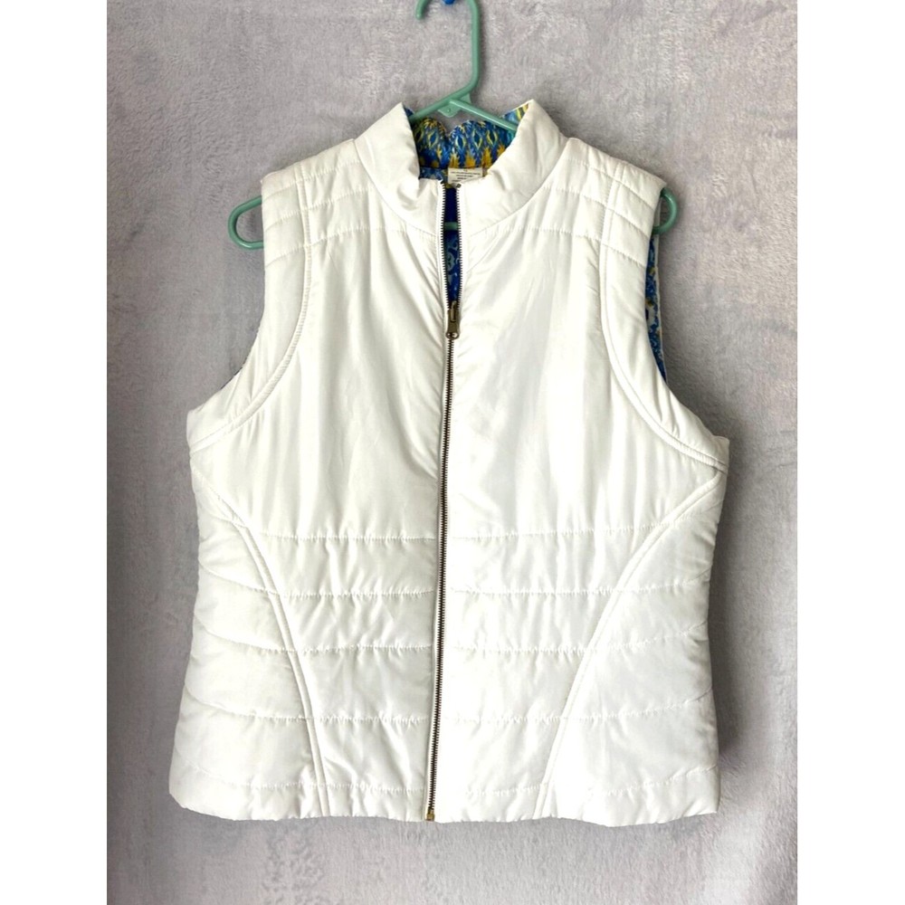 Ruby Rd. Women’s White Quilted Vest, Size 12 - GREAT CONDITION